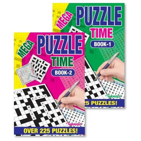 A5 Puzzle Time Book Assorted Designs (Large Letter) – image 1