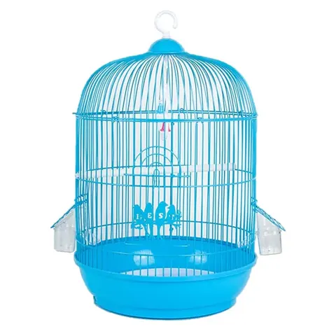 Round Metal Bird Cage Assorted Colours – image 1