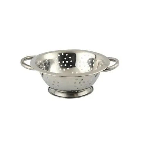 Stainless Steel Kitchen Colander 2 Handle Drainer Strainer Colander – image 1