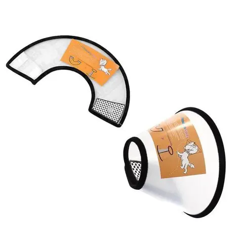 Pet Dog Plastic Adjustable Cone Collar 52 – image 1
