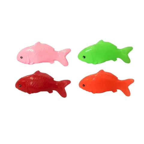 Pet Dog Toy Squeaky Fish Assorted Colours – image 1