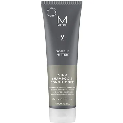 250ml Paul Mitchell Mitch Double Hitter 2-in-1 Shampoo & Conditioner – image 1