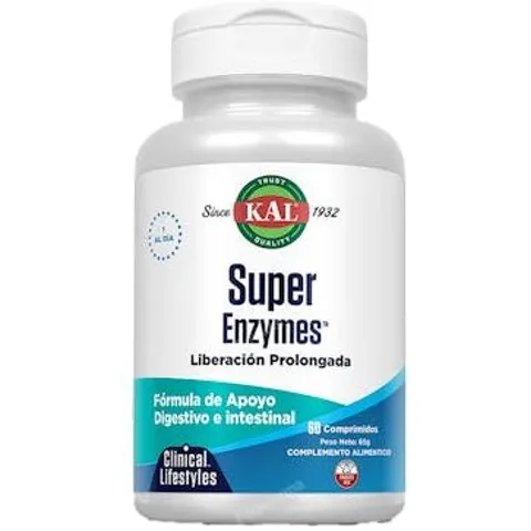 Solaray super enzymes 60com. kal – imagen 1