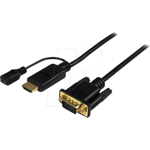StarTech.com 6ft (1.8m) HDMI to VGA Active Converter Cable - HDMI to V – image 1