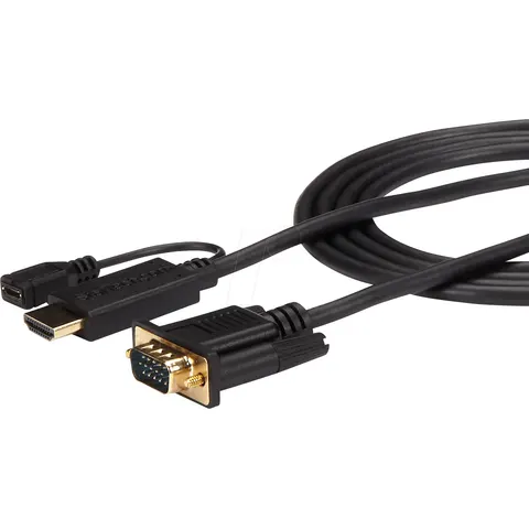 StarTech.com 10ft (3m) HDMI to VGA Active Converter Cable - HDMI to VG – image 1