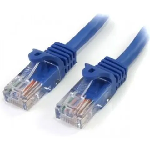 StarTech.com Cable de 1m Azul de Red Fast Ethernet Cat5e RJ45 sin Enganche - Cable Patch Snagless, 1 – imagen 1
