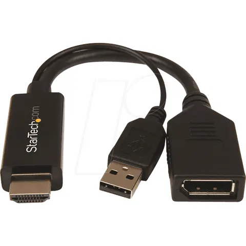 STARTECH.COM ST HD2DP - Adaptador HDMI, enchufe HDMI al zócalo DP – imagen 1