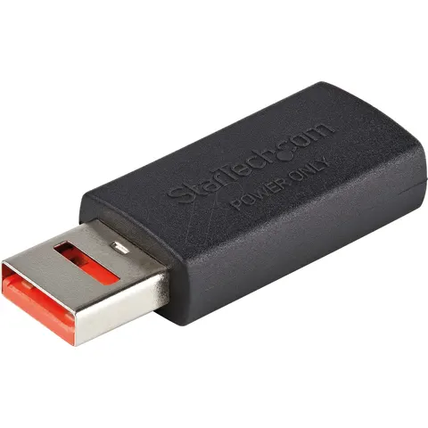 StarTech.com USB-Datenblocker - Secure Charge USB-Schutz - keine Datenübertragung - Charge/Power-Only-Adapter für Handy/Tablet (USBSCHAAMF) – Bild 1