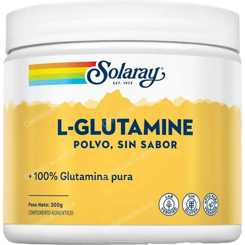 Solaray l-glutamine sabor neutro polvo 300gr. – imagen 1