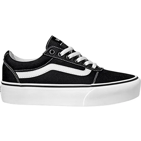Vans ward platform zapatilla moda mujer Negro (41) – imagen 1