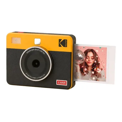 Kodak Mini Shot Combo 3 Retro Camera & Printer - Geel – afbeelding 1