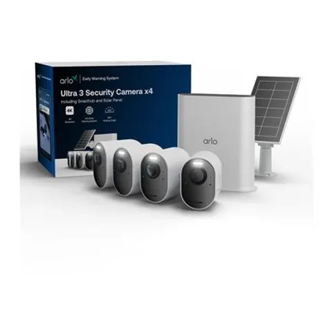 ARLO Ultra 3 Security Camera 4-cam kit – Weiß – Bild 1