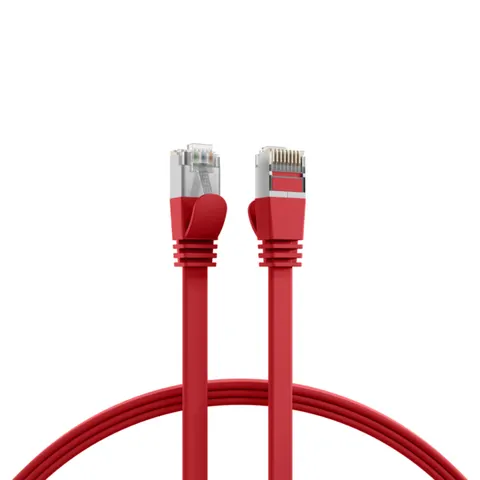 EFB-ELEKTRONIK EFB K5545RT.2 - Cable de parche plano Cat.6a, U/FTP, 2m, rojo – imagen 1