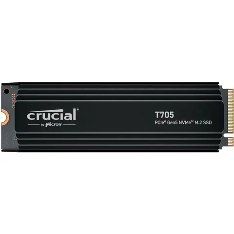 Crucial T705 Heatsink SSD 1TB M.2 PCIe Gen5 NVMe Internes Solid-State-Module mit Kühlkörper – Nicht spezifiziert – Bild 1