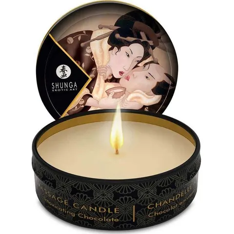 Shunga Mini Vela Masaje Chocolate 30ml – imagen 1