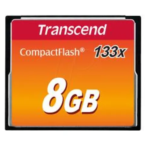 Transcend Compact Flash Kaart 8 GB – afbeelding 1