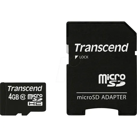 Transcend TS4GUSDHC10 Speicherkarte 4 GB – Bild 1