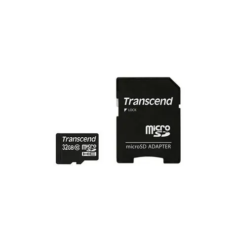 Transcend Micro SD 32GB classe 10 met adapter – afbeelding 1