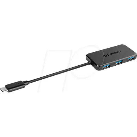 Concentrador USB Tipo-C USB 3.1 Gen 1 (4x USB-A) - TRANSCEND – imagen 1
