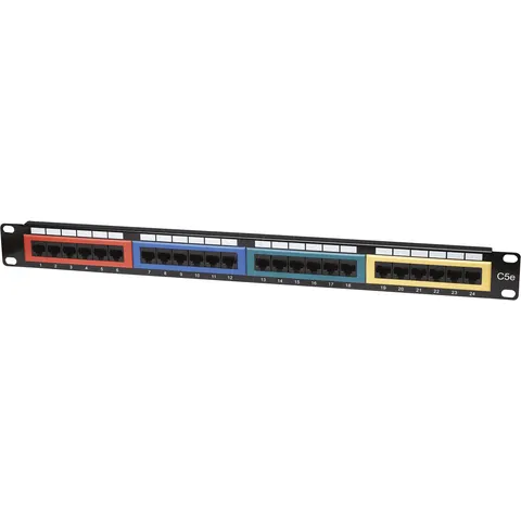 INTELLINET INT 513678 - Patchpanel, 24-Port, Cat5e, 1 HE – image 1