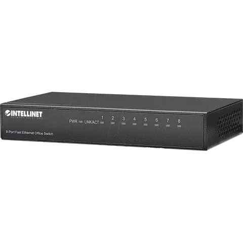 INTELLINET INT 523318 - Switch, 8-port, Fast Ethernet – image 1