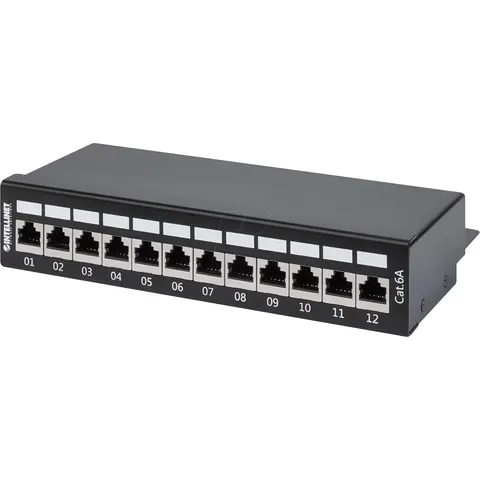 INTELLINET INT 720915 - Patch panel, 12-port, Cat.6a – image 1