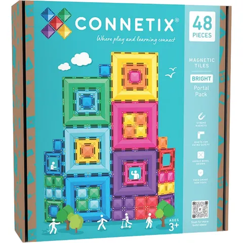 Connetix Bright Portal pack - 48 pièces Rainbow taille unique – image 1