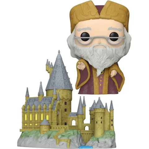 Funko POP - Harry Potter: Town - Dumbledore with Hogwarts – afbeelding 1