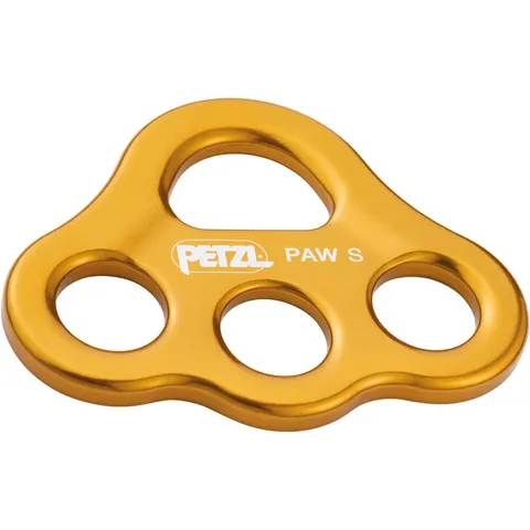 Petzl Paw S - rigging plate - geel – afbeelding 1