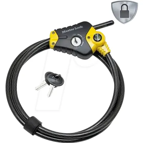 Masterlock Kabelslot - Vergrendelingskabel - Python - 4.5 m - 8420EURD – afbeelding 1