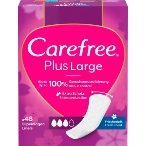 Carefree Plus Large Fresh Scent protège-slips 48 pcs – image 1