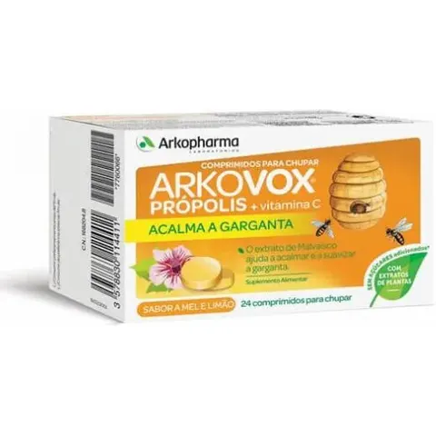 Arkopharma Arkovox Própolis + Vitamina C Miel/Limón Comprimidos x24 – imagen 1
