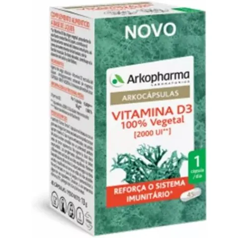 Arkopharma Arkocápsulas Vitamina D3 45 Cápsulas – imagen 1