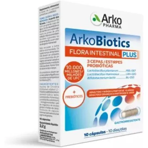Arkopharma Arkobiotics Flora Intestinal Plus 10 caps – imagen 1