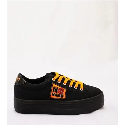 NO NAME - Plato Sneaker Canvas-Patch Black Talla 36 – imagen 1