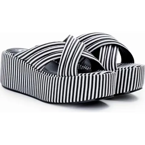No Name - Betty Mule Stripes Black 36 Mujer – imagen 1