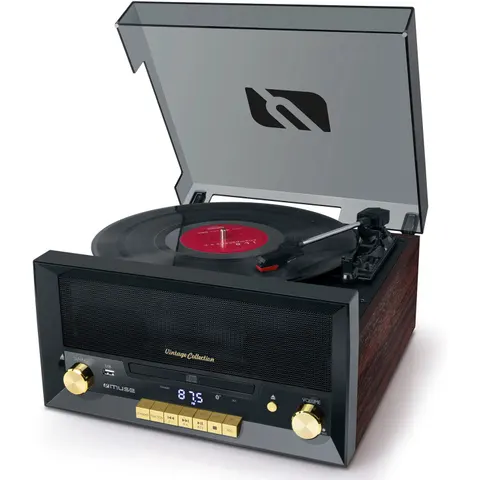 Record Player Muse MT112W Black 20 W – afbeelding 1