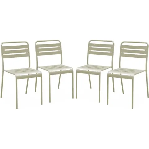 sweeek - Set van 4 tuinstoelen metaal - amélia – 511050 – afbeelding 1