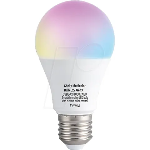 SHELLY MB E27 G3 - Shelly Multicolor Bulb E27 Gen3 – image 1