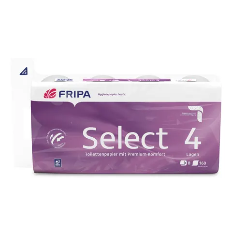 Fripa Toilettenpapier Select 4-lagig 8 Rollen – Bild 1