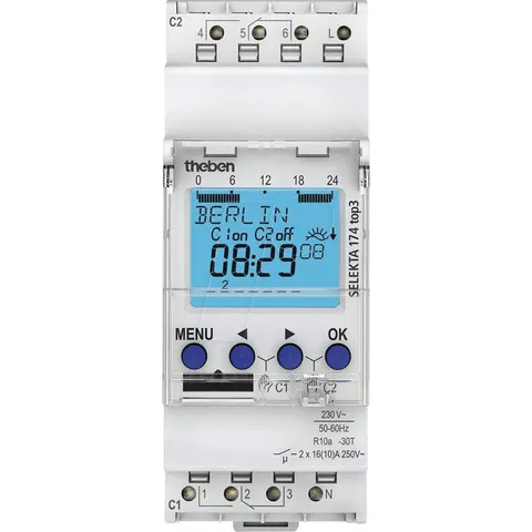 THEBEN AG THEBEN 1740130 - Astronomical timer, digital, weekly programme, 2 channels, power – image 1