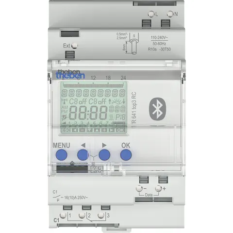 THEBEN AG THEBEN 6410330 - Digital 1-channel timer clock, TR 641, year program, app – image 1