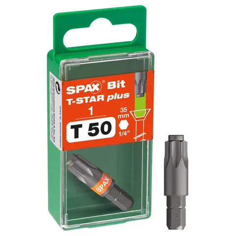 Spax Torx Plus Bit T50 35mm 1/4" – afbeelding 1