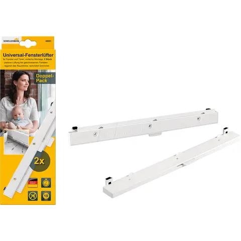 SCHELLENBERG AS 46601 - Universal window ventilator, white, 2 pack – image 1