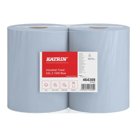 KATRIN® Putztuchrollen 2-lagig blau – 464309 – Bild 1