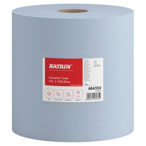 KATRIN® Putztuchrolle 3-lagig blau – Bild 1