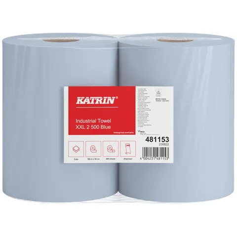 KATRIN® Putztuchrollen 2-lagig blau – 481153 – Bild 1