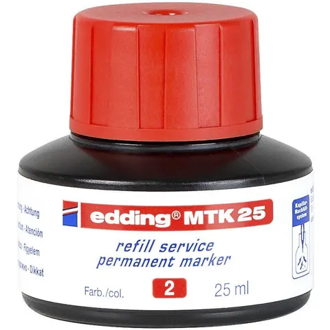 EDDING MTK25002 - Refill ink, permanent marker, MTK 25, red – image 1