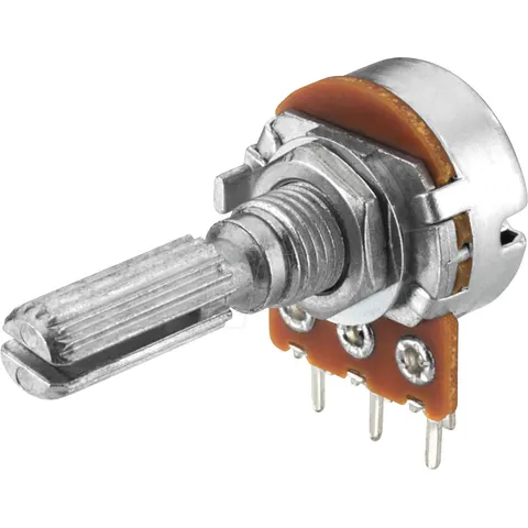 MON VRB-141M10 - MONACOR mono potentiometer, 10 kOhm, linear, 41-click locking – image 1