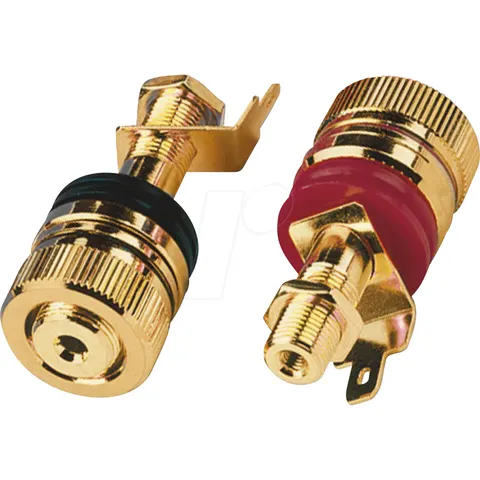 MONACOR MON BP-520G - High-end LS pole terminals, pair – image 1